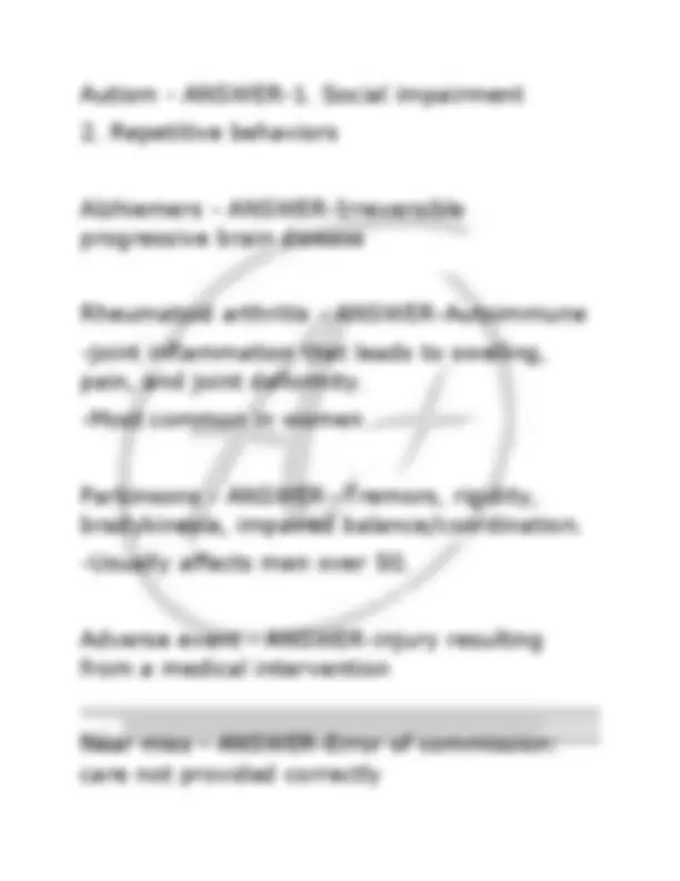 Hondros NUR 205 final (2025) ACTUAL EXAM comprehensive questions and ...