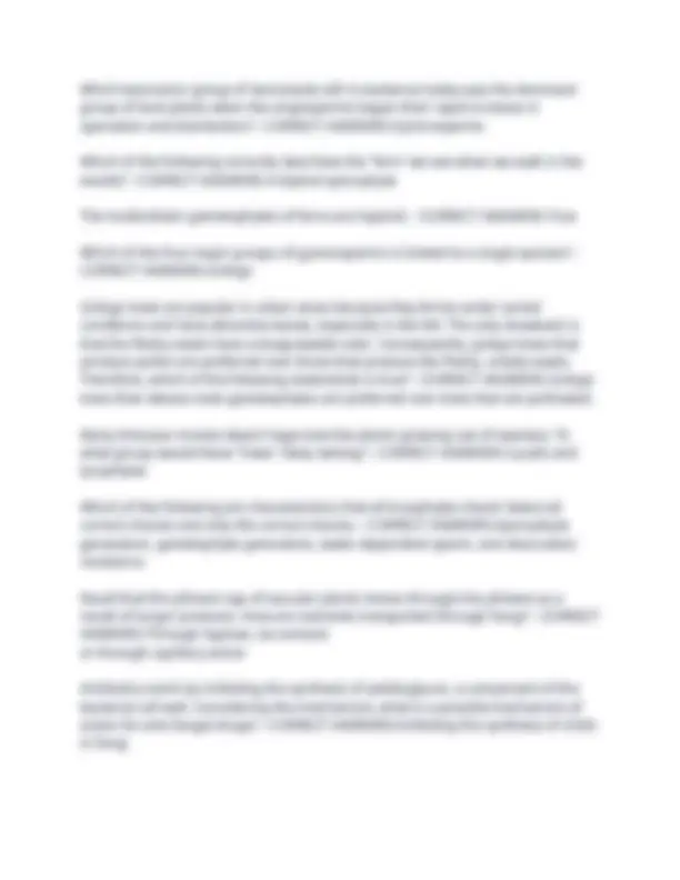 2025 BIO 1108 FINAL (HERRICK) EXAM WITH CORRECT ANSWERS Exams