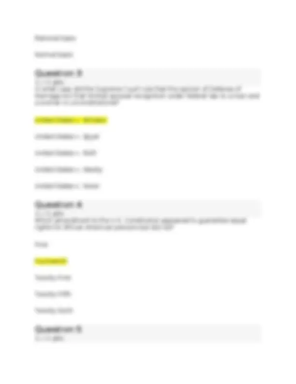 Liberty University GOVT 220 Quiz 4|100% Complete Questions and Answers ...