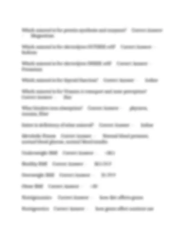 BYU NDFS 100 Final Exam: Questions With Step-by-Step Solutions | Exams ...