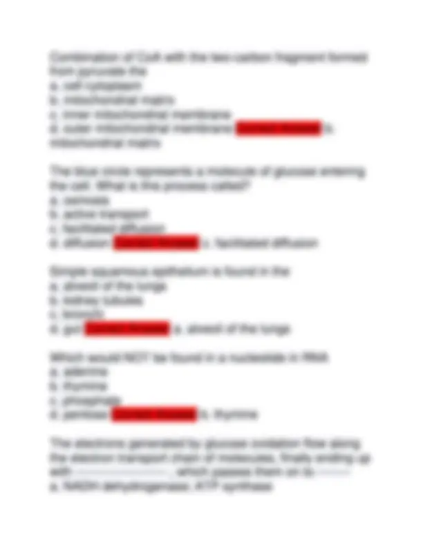 PURDUE BIOL 203 EXAM 1 COMPLETE 50 QUESTIONS AND DETAILED CORRECT ...
