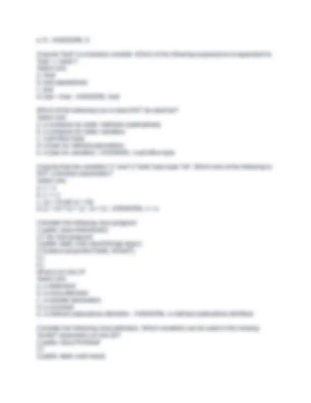 CS 1102 Java Final Exam Q&A: Practice Questions for Success | Exams ...