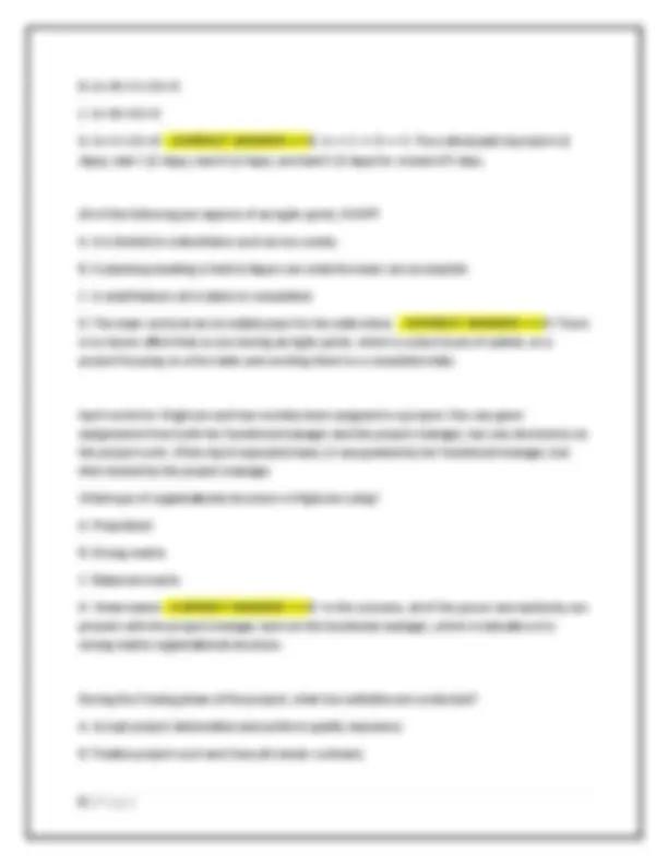 Project Management Exam Questions and Answers 2025-2026 | Exams Nursing ...