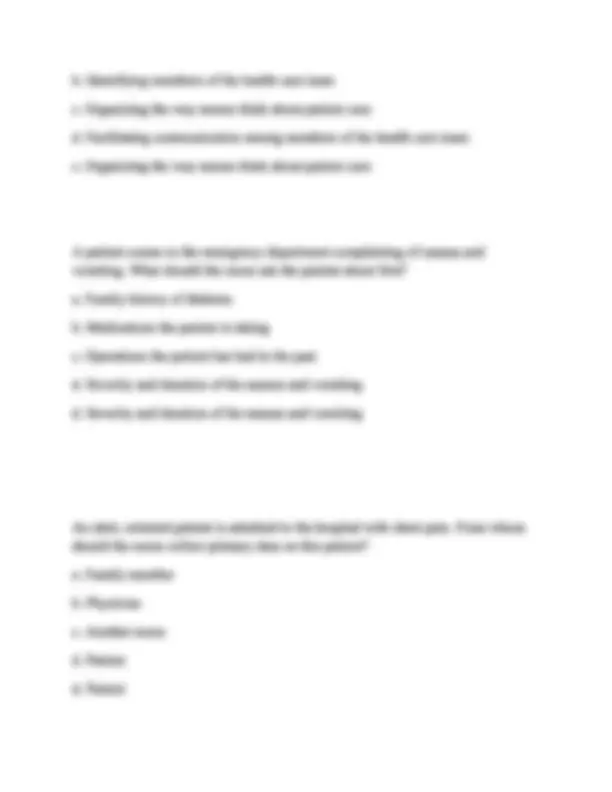 NSG 100 Exam 1 Questions with complete solutions latest version 2025/ ...
