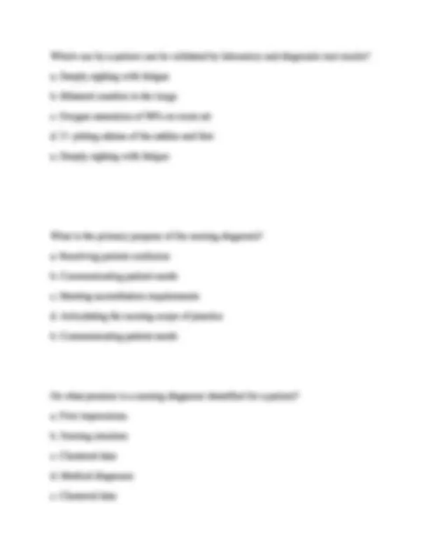 NSG 100 Exam 1 Questions with complete solutions latest version 2025/ ...