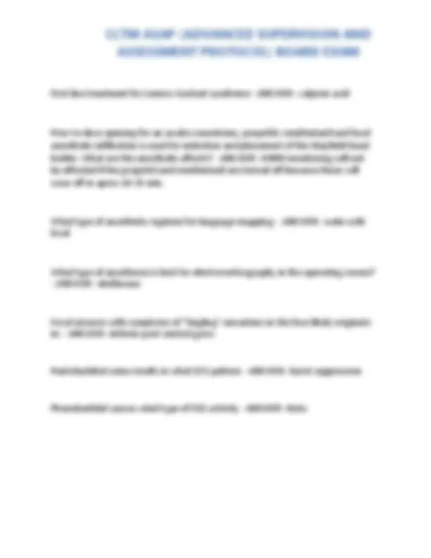 CLTM ASAP (ADVANCED SUPERVISION AND ASSESSMENT PROTOCOL) BOARD EXAM ...