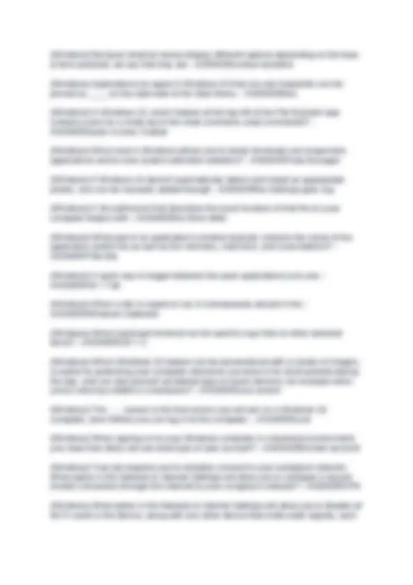 CGS 1060 Computer Fundamentals: Questions and Answers Study Guide ...