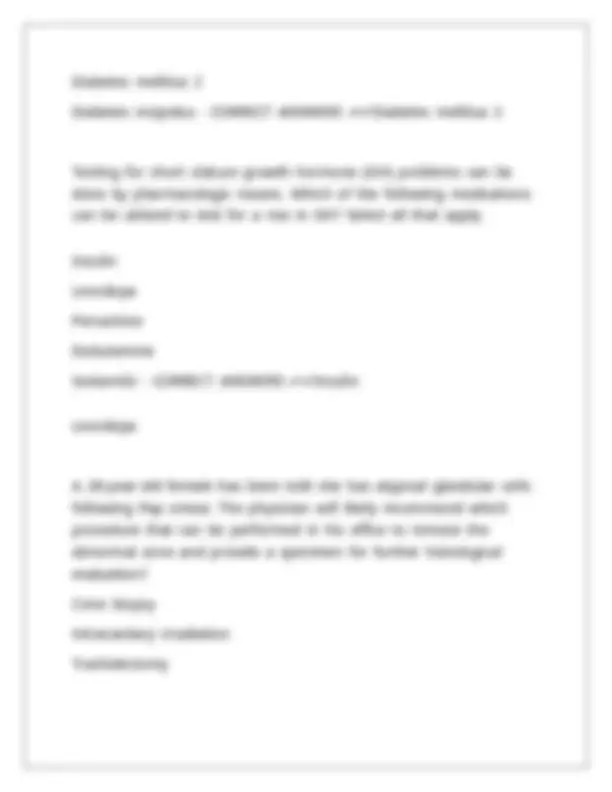 UNE Pathophysiology Final Exam questions with answers | Exams ...