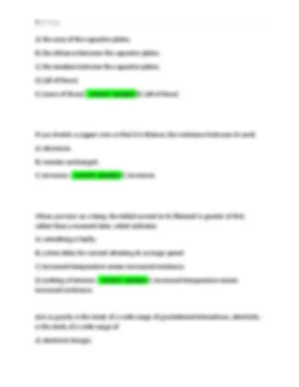 Physics 1260 Exam 1: Electromagnetism and Electrostatics Questions ...