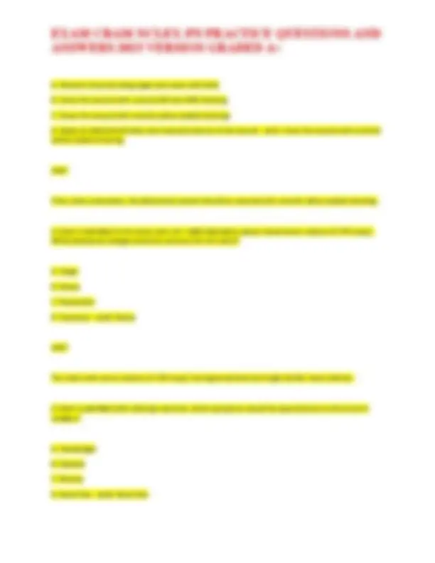 EXAM CRAM NCLEX-PN PRACTICE QUESTIONS AND ANSWERS 2025 VERSION GRADED ...