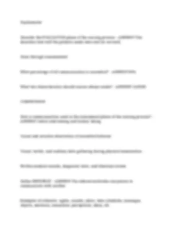 Fundamentals of Nursing - Exam 1 Questions And 100% Accurate Answers ...