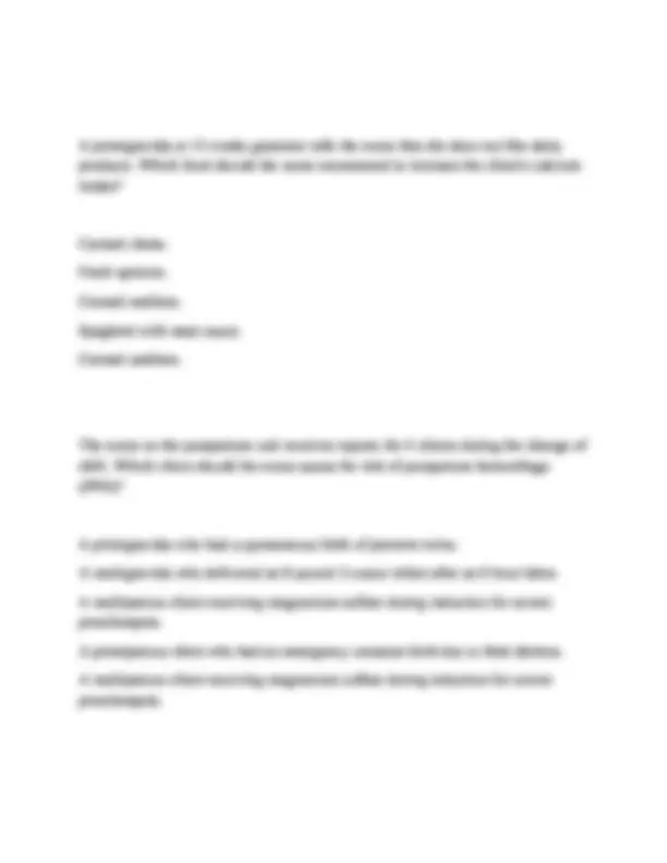 OB HESI PRACTICE QUESTIONS WITH CORRECT AND VERIFIED ANSWERS 2025-2026 ...