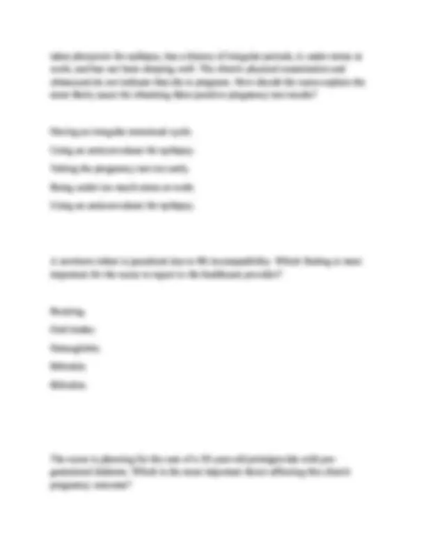 OB HESI PRACTICE QUESTIONS WITH CORRECT AND VERIFIED ANSWERS 2025-2026 ...