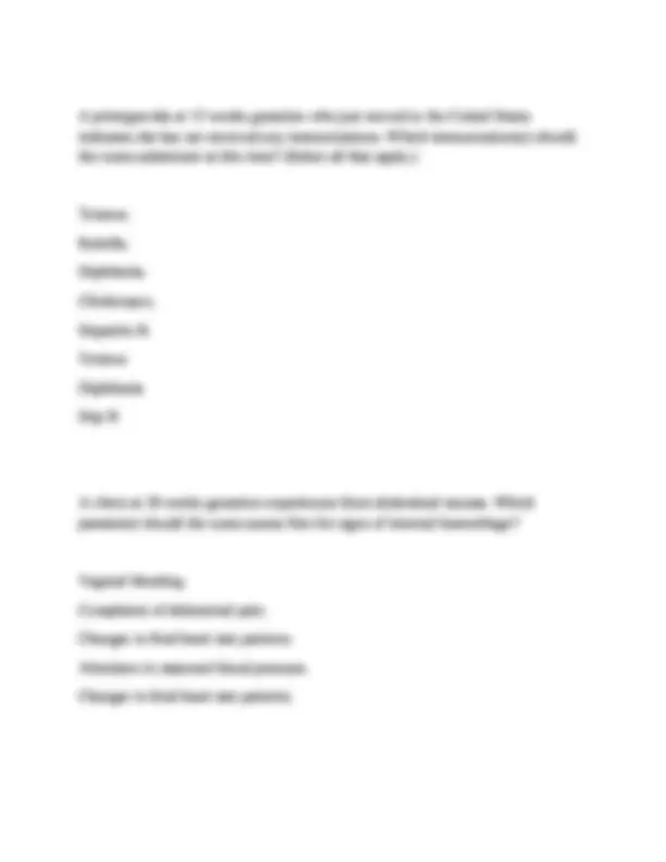 OB HESI PRACTICE QUESTIONS WITH CORRECT AND VERIFIED ANSWERS 2025-2026 ...