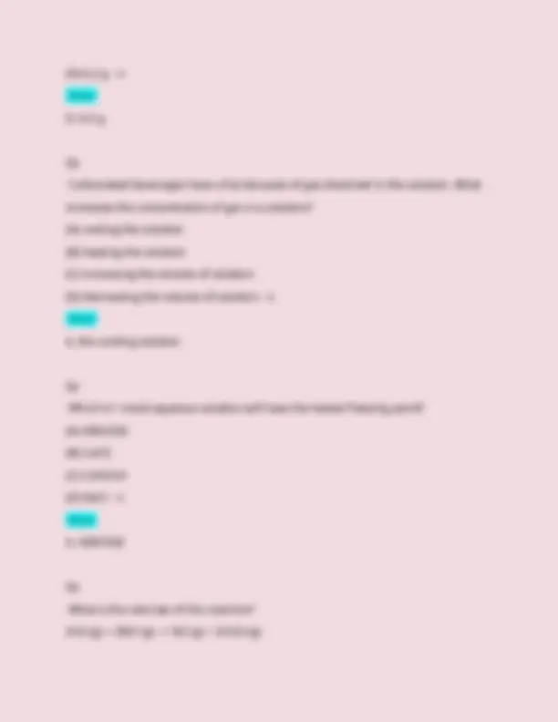 ACS Gen Chem 2 Final Exam Study Guide questions with solutions Qs Where ...
