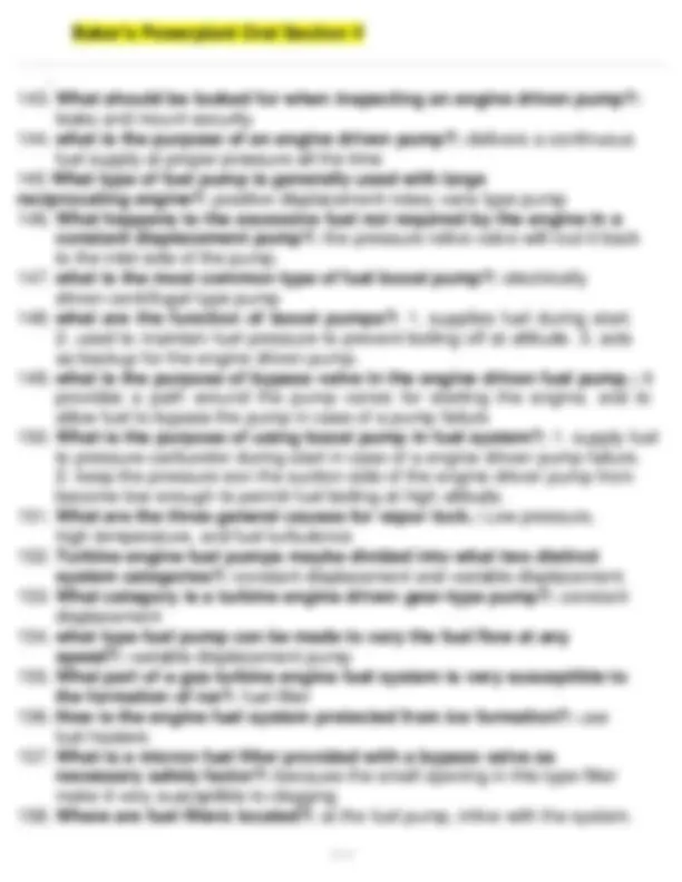 Aircraft Powerplant Oral Exam Q&A: Engine Systems and Maintenance ...