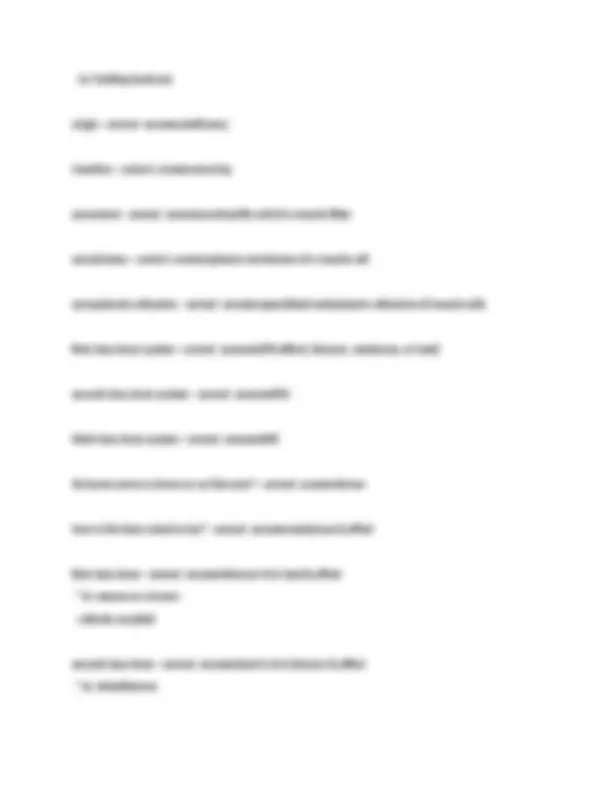 Chamberlain bios 252 exam 1 with correct answers | Exams Nursing | Docsity