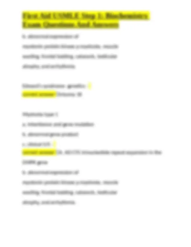 Biochemistry USMLE Step 1 Exam Q&A: DNA, RNA, and Protein Synthesis ...