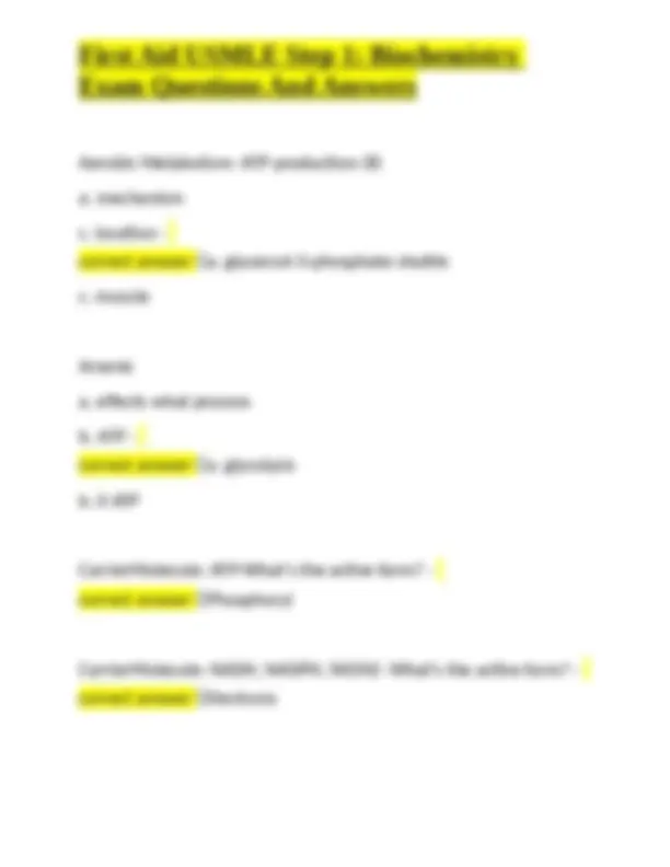 Biochemistry USMLE Step 1 Exam Q&A: DNA, RNA, and Protein Synthesis ...