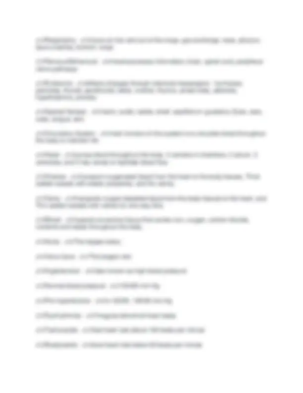 ANATOMY AND PHYSIOLOGY COMPREHENSIVE EXAM 2025 QUESTIONS WITH ANSWERS ...