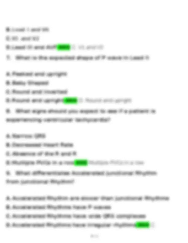 NHA Practice EKG Assessment, EKG Certification Exam Questions Study set ...