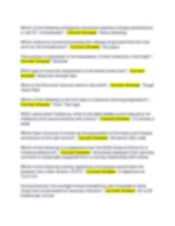 ISSA Certified Personal Trainer Final Exam Questions And Answers ...