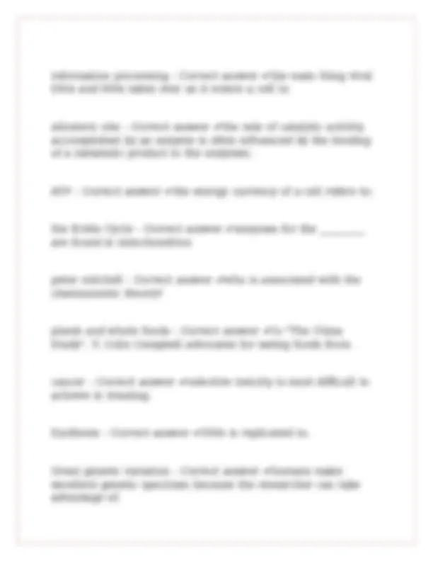 Biology Final Exam Review: Key Concepts and Definitions | Exams Biology ...