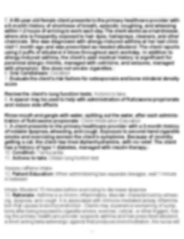 Respiratory Case Studies (Patients 1–3) with Answers Pulmonology ...