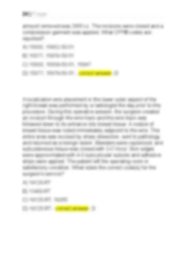 Medical Coding: CPT and ICD-10 Practice Questions and Answers | Exams ...