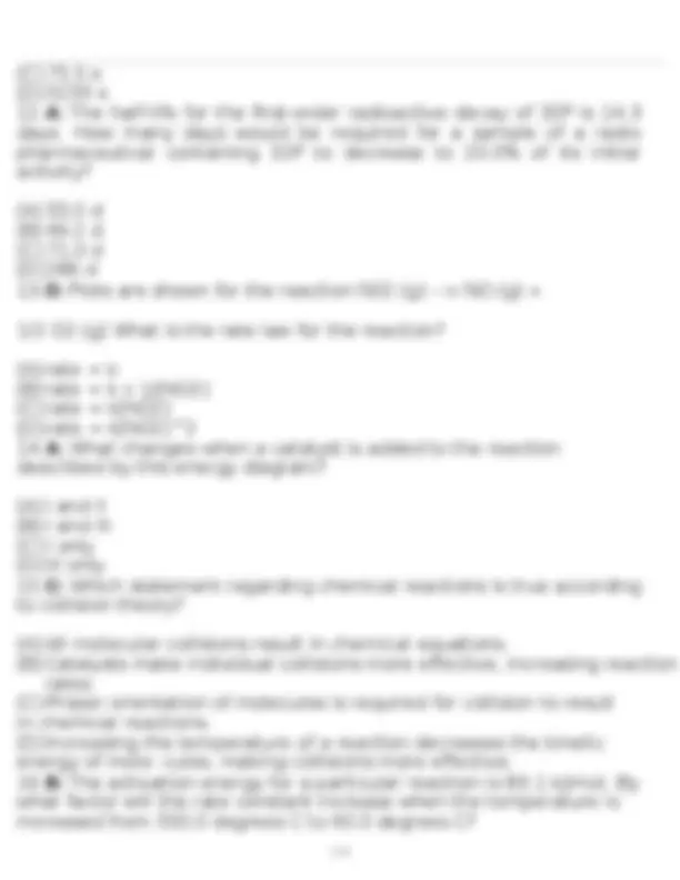 ACS General Chemistry 2 Final Exam Study Guide | Exams Chemistry | Docsity