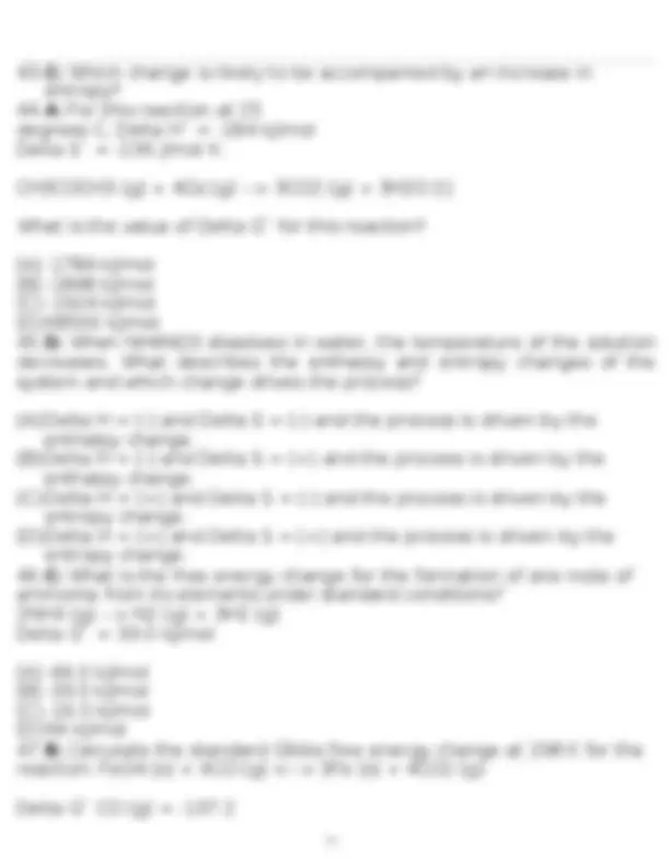 ACS General Chemistry 2 Final Exam Study Guide | Exams Chemistry | Docsity