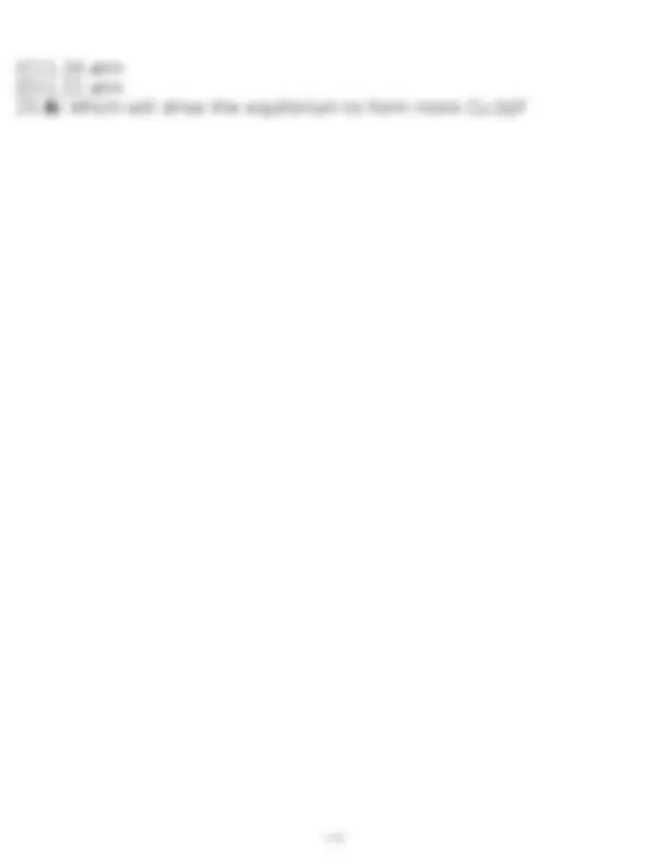 ACS General Chemistry 2 Final Exam Study Guide | Exams Chemistry | Docsity