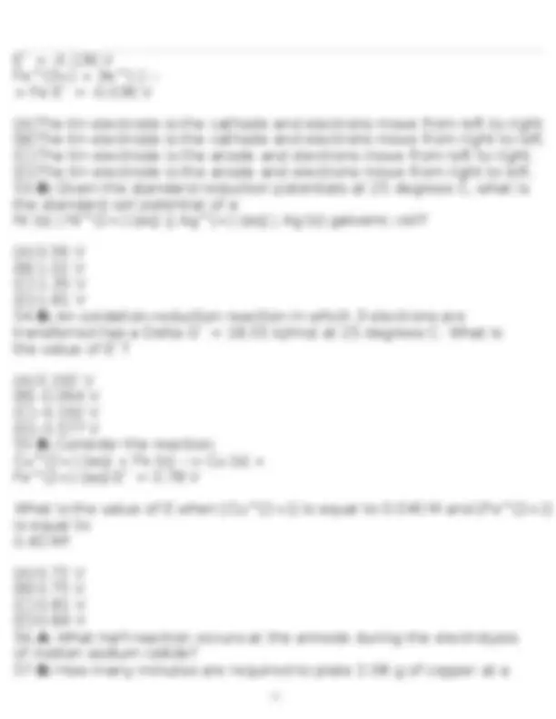ACS General Chemistry 2 Final Exam Study Guide | Exams Chemistry | Docsity