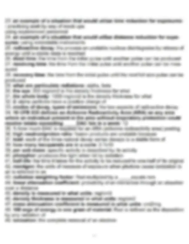 Doe Rct RCT Core Practice Exam with Answers Radiological Control Technician ...