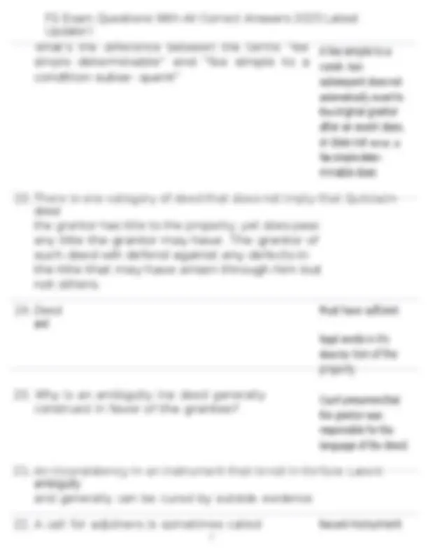 FS Exam Questions With All Correct Answers 2025 Latest Update!! | Exams ...