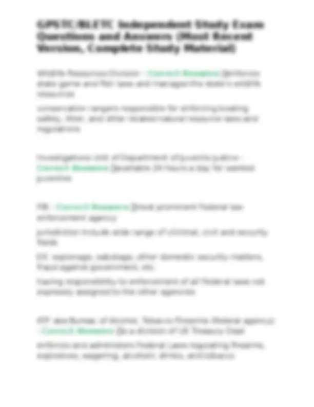 Law Enforcement Agencies: Study Guide on Federal and State Roles ...