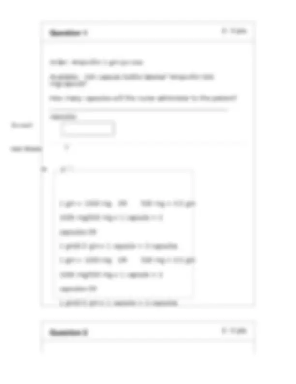 Dosage Calculation Practice Problems for Nurses | Exams Medicine | Docsity