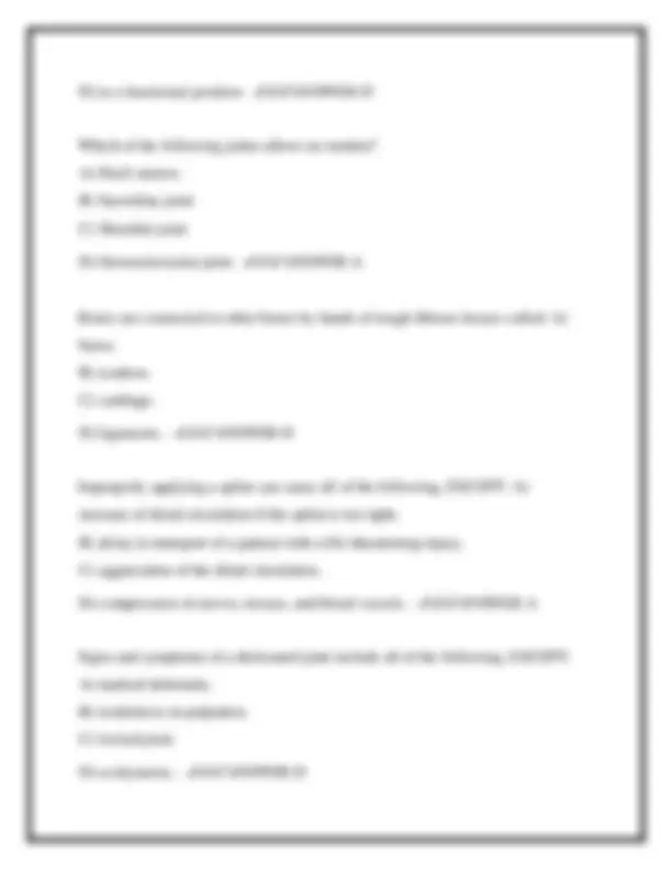 EMT Final Exam Study Guide Questions 2025 – Latest Updated with ...