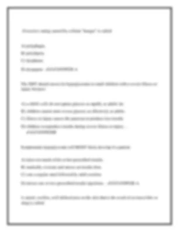 EMT Final Exam Study Guide Questions 2025 – Latest Updated with ...