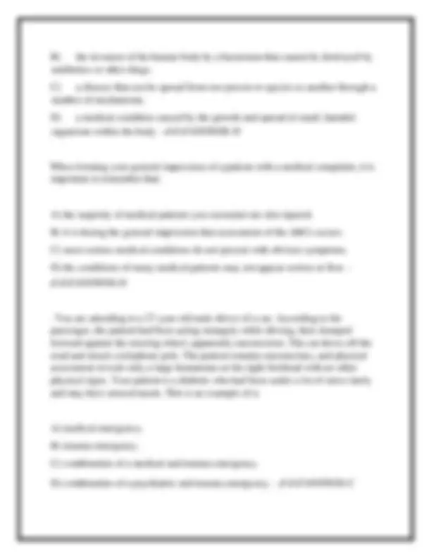 EMT Final Exam Study Guide Questions 2025 – Latest Updated with ...