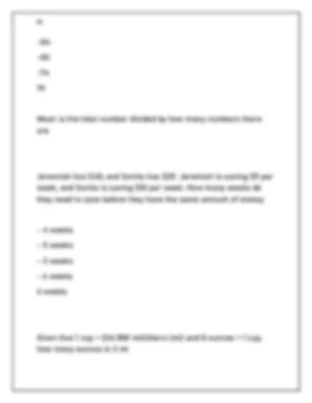 Nex Math Practice Problems NLN PAX/NEX MATH EXAM 2025 ACTUAL EXAM QUESTIONS AND CORRECT DETAILED ...
