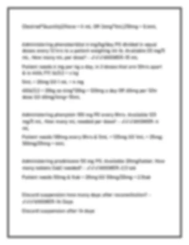 Dosage Calculation Practice Exam for Nurses: Fundamentals and Solutions ...