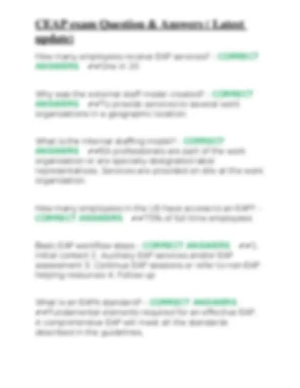CEAP Exam Q&A: Employee Assistance Program Essentials | Exams Nursing ...