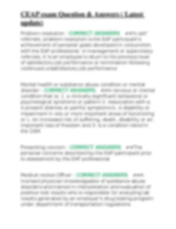 CEAP Exam Q&A: Employee Assistance Program Essentials | Exams Nursing ...