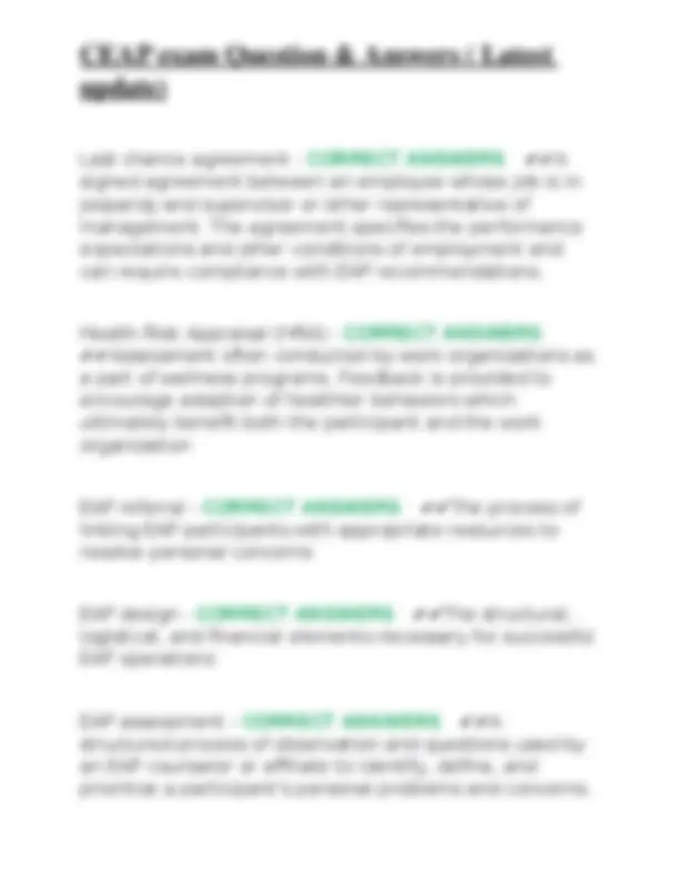 CEAP Exam Q&A: Employee Assistance Program Essentials | Exams Nursing ...
