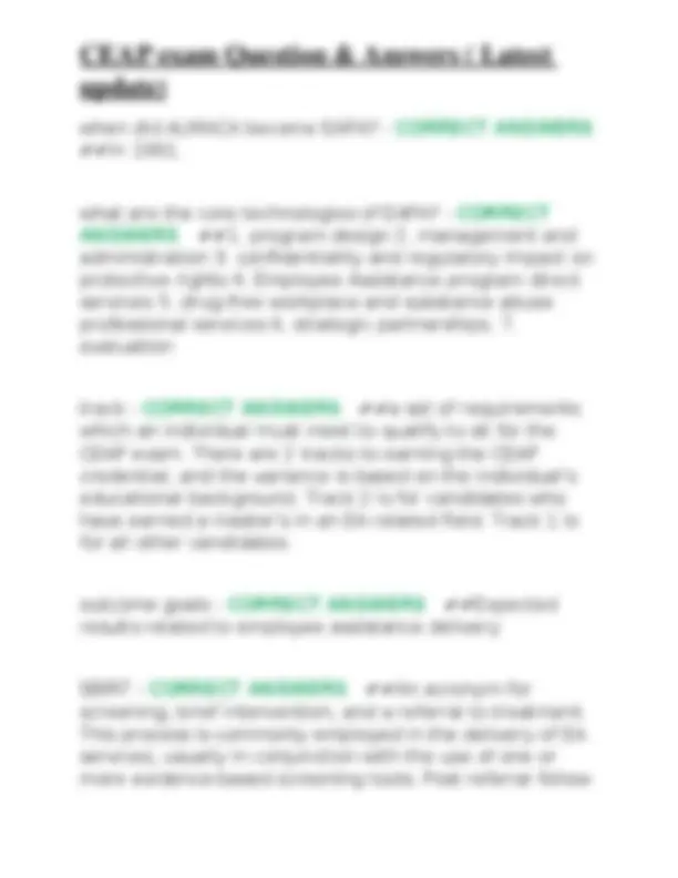 CEAP Exam Q&A: Employee Assistance Program Essentials | Exams Nursing ...