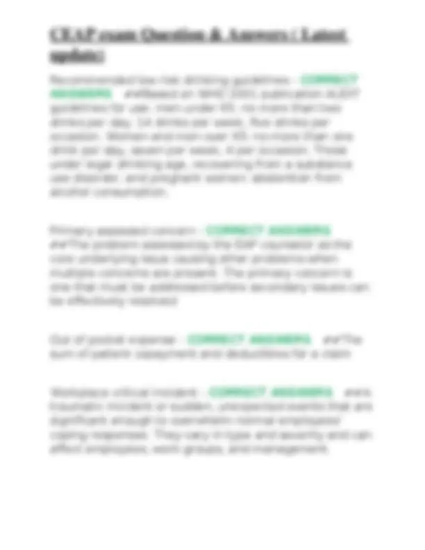 CEAP Exam Q&A: Employee Assistance Program Essentials | Exams Nursing ...