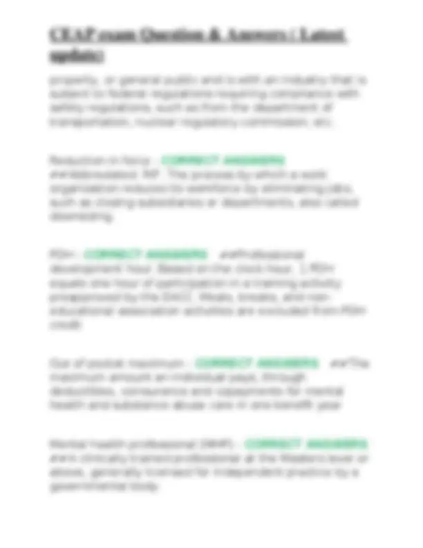 CEAP Exam Q&A: Employee Assistance Program Essentials | Exams Nursing ...