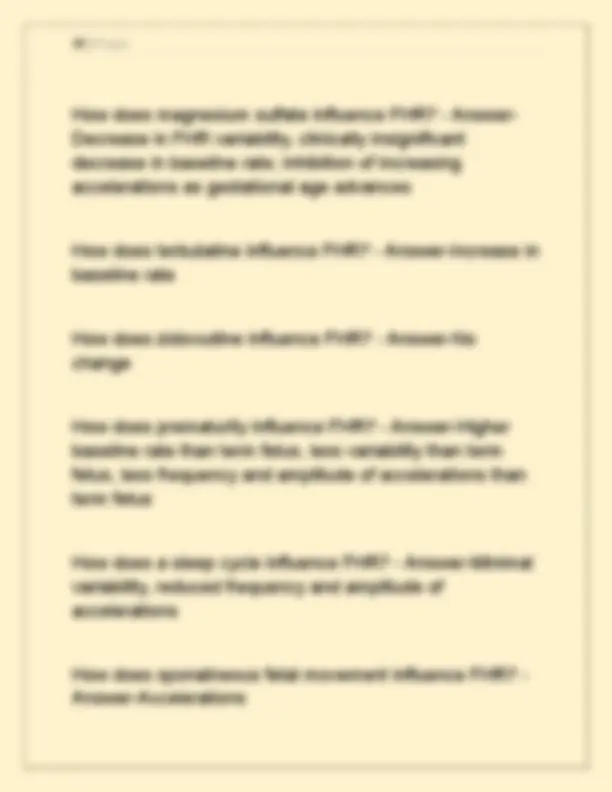 CEFM Practice Exam: Fetal Heart Monitoring Questions and Answers ...