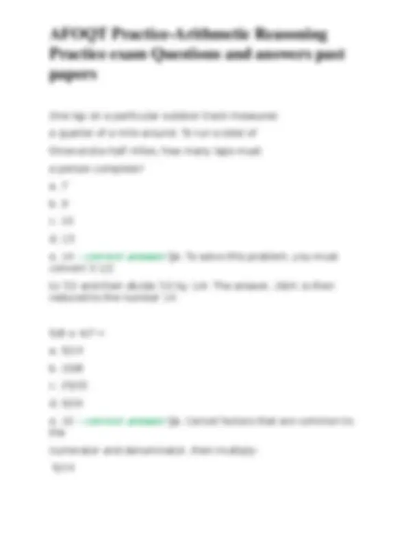 AFOQT Arithmetic Reasoning Practice Questions with Solutions | Exams ...